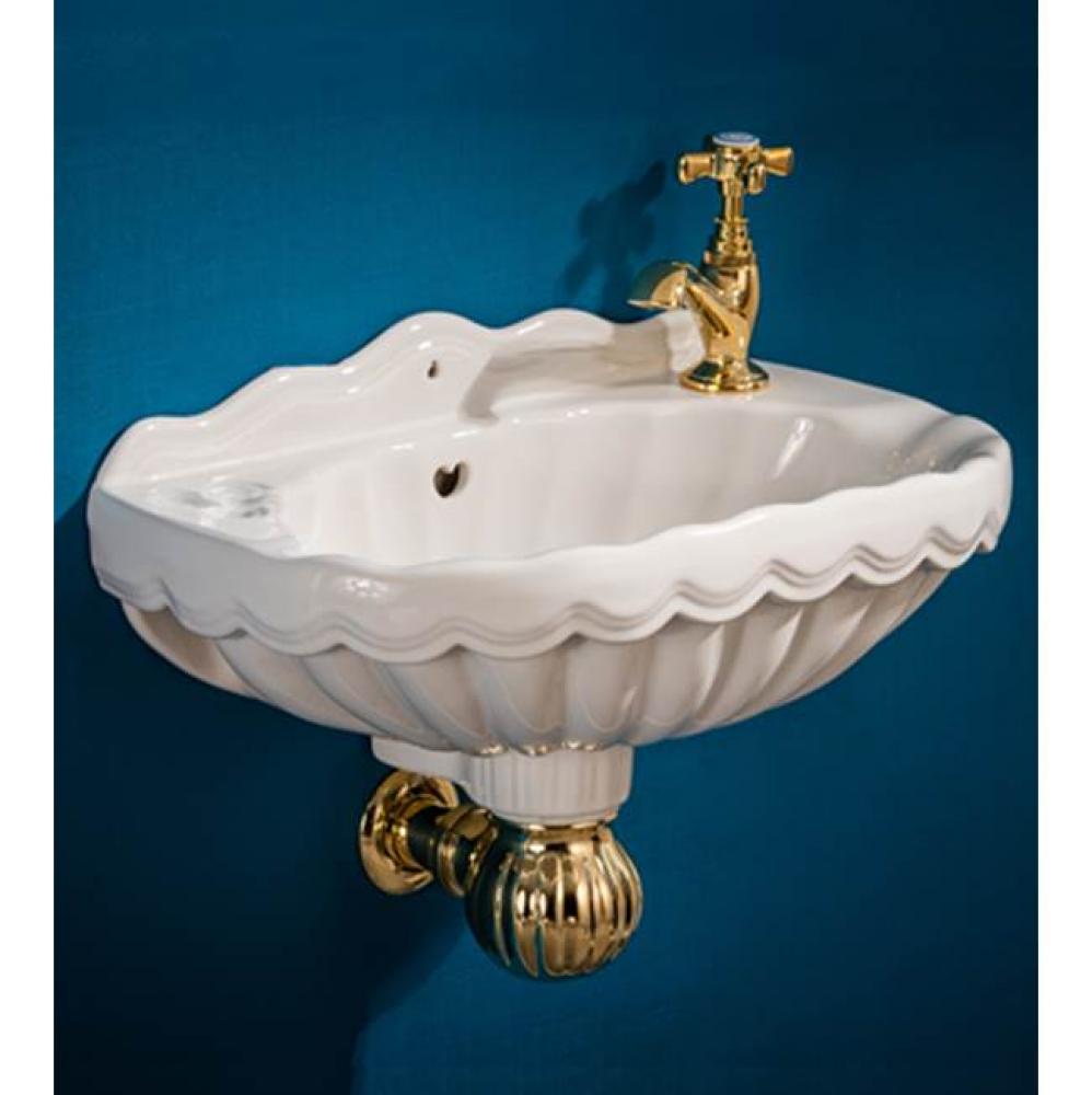 ''Valse'' Wall Mounted Vitreous China Hand Basin in White