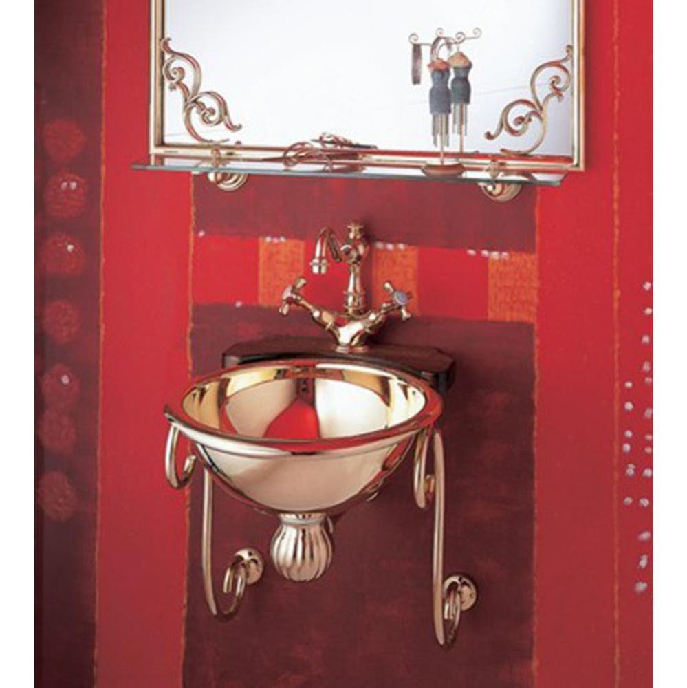 ''Arabesque'' Art Nouveau Set in Polished Brass