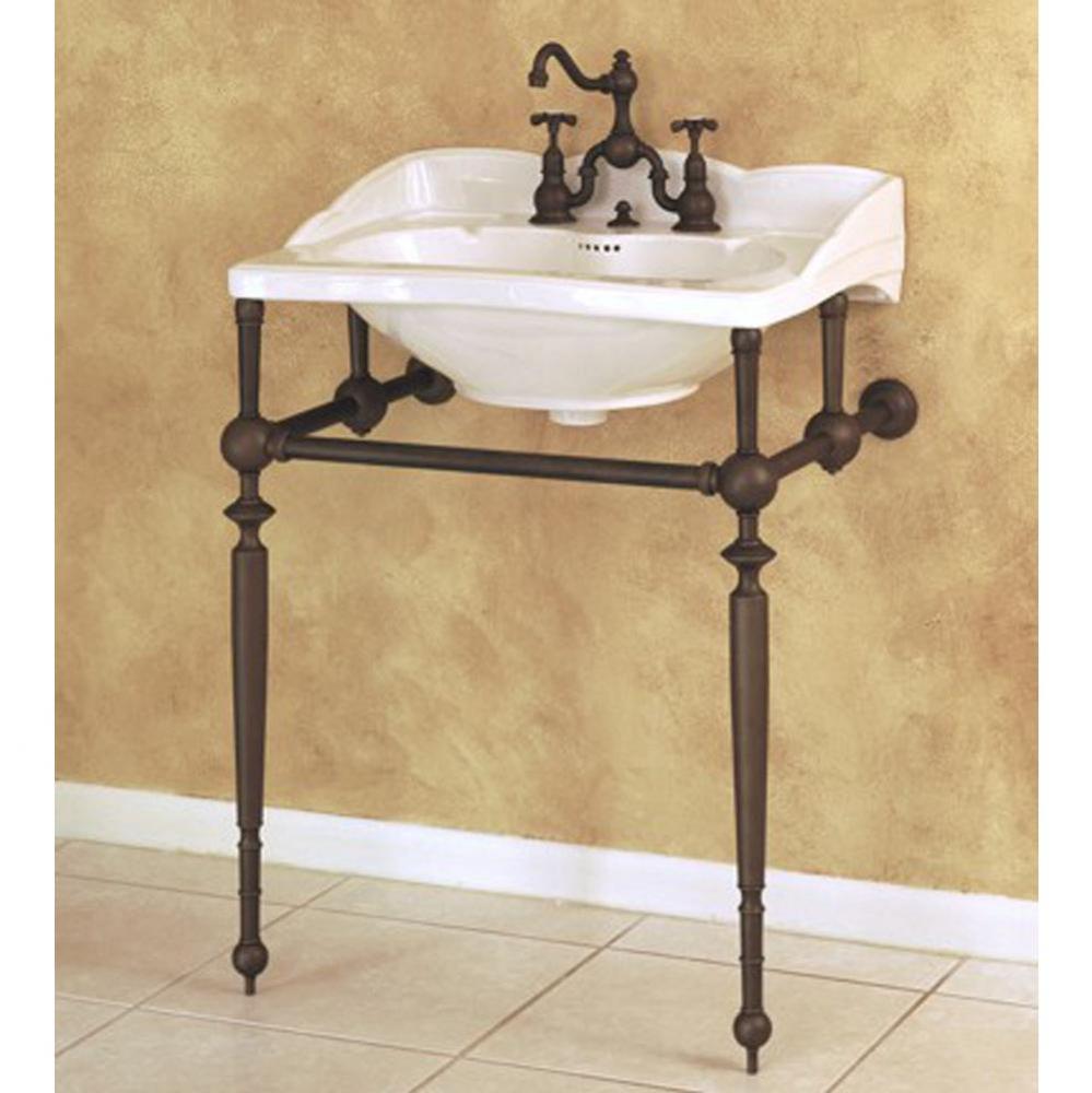 ''Empire'' Metal Washstand Only in Weathered Brass