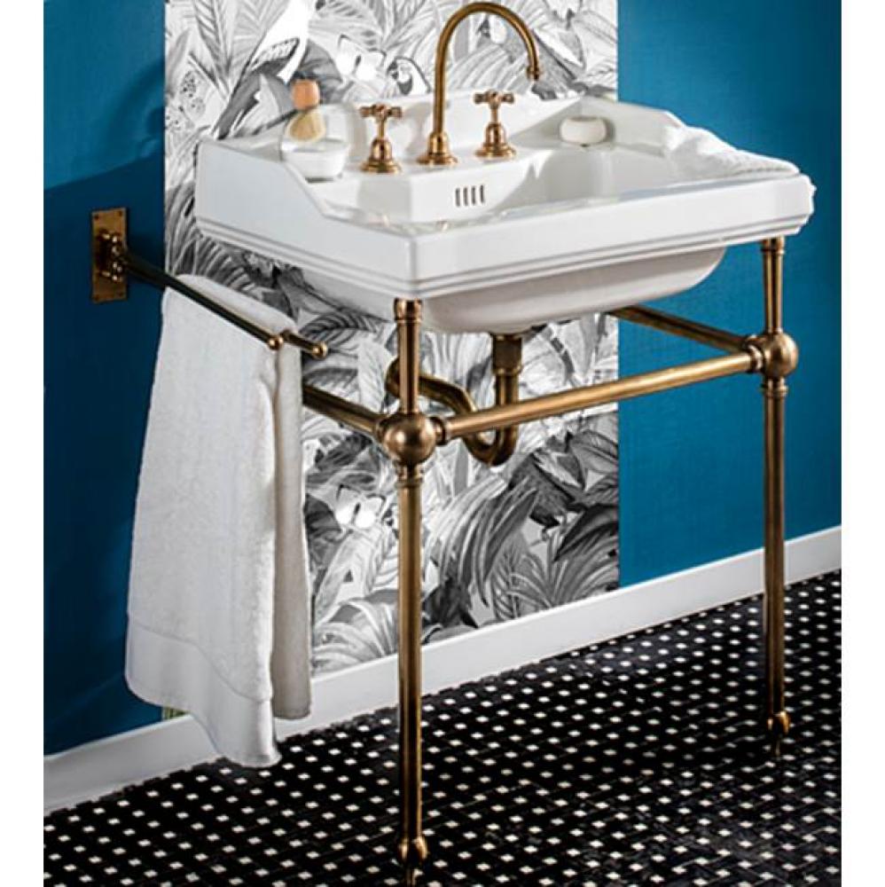 ''Monarque'' Metal Washstand Only in French Weathered Brass