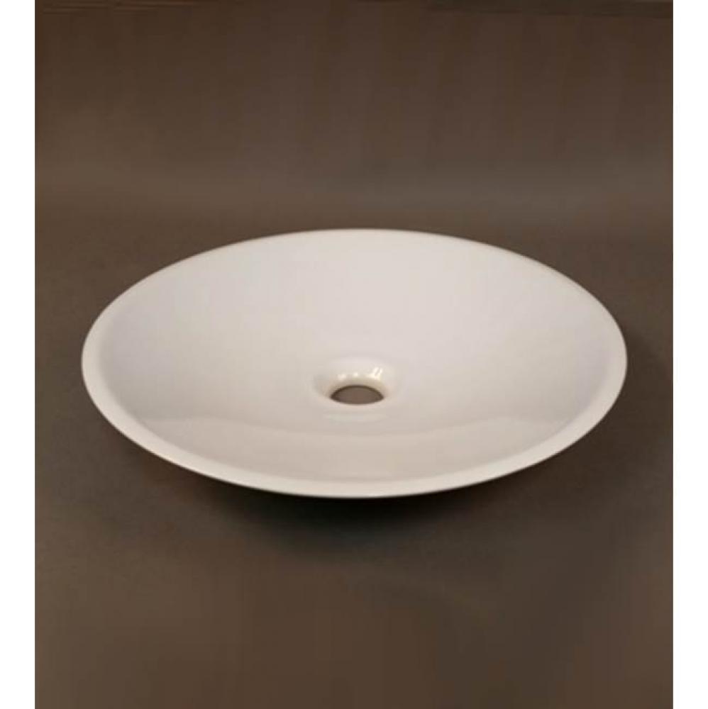 ''Cupole'' Porcelain Round Contertop Lavatory Bowl in White