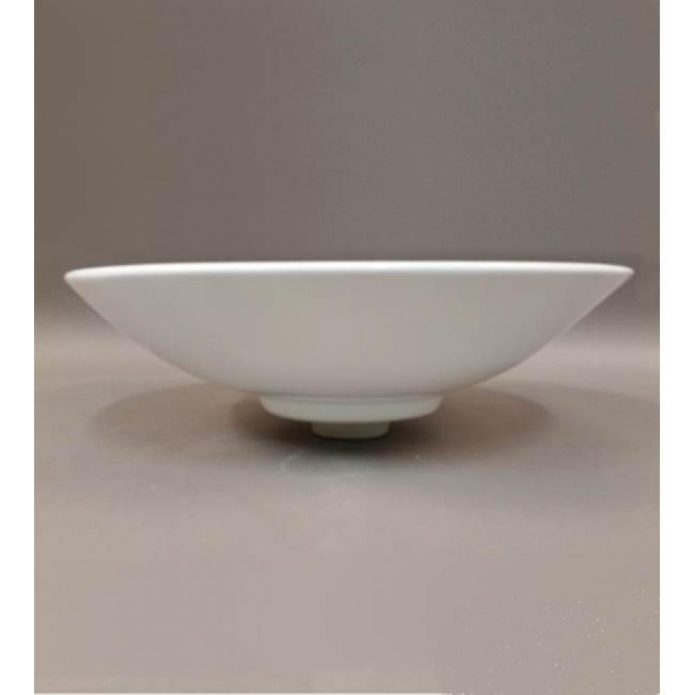 ''Vasque Coupole'' Porcelain Round Contertop Lavatory Bowl in White