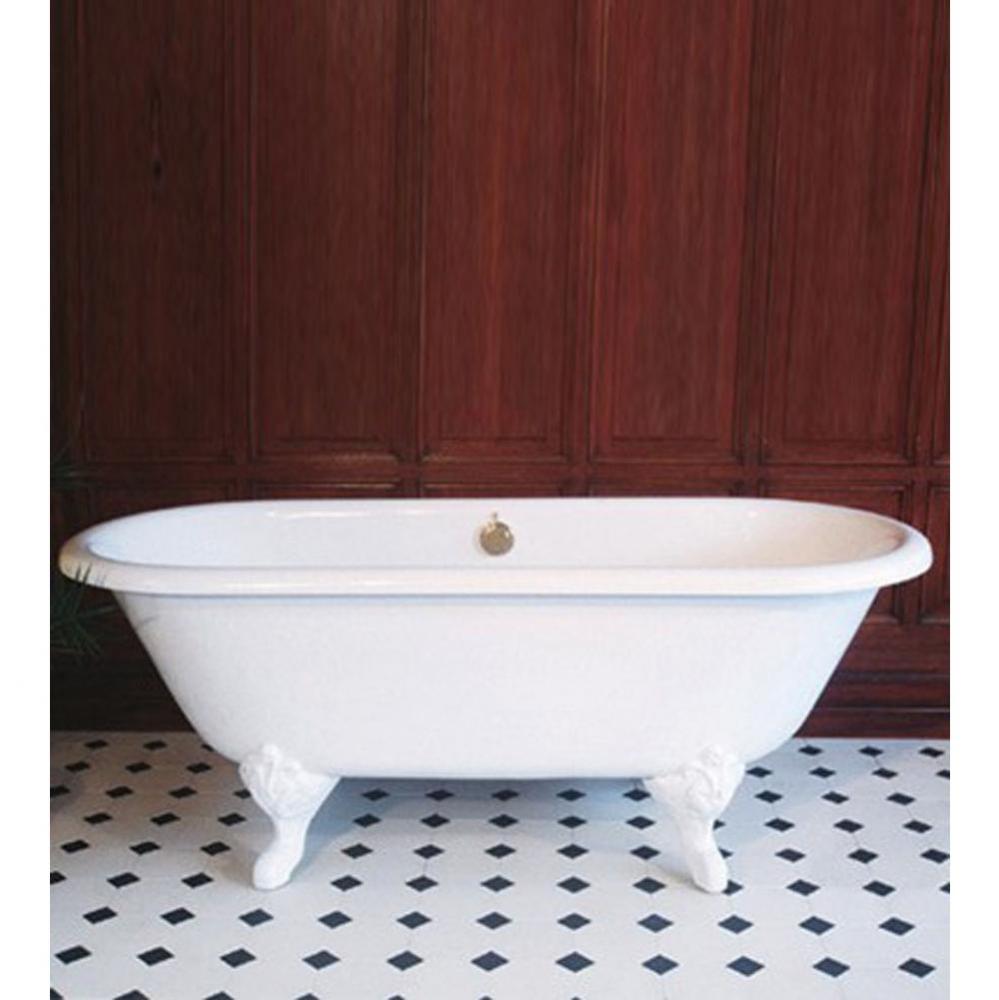 Fiberglass ''Eugenie'' Bathtub in White