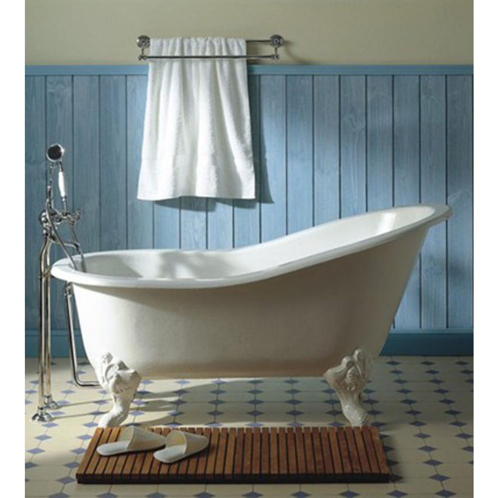 Cast Iron ''Marie Louise'' Bathtub and Cast Iron Feet in White