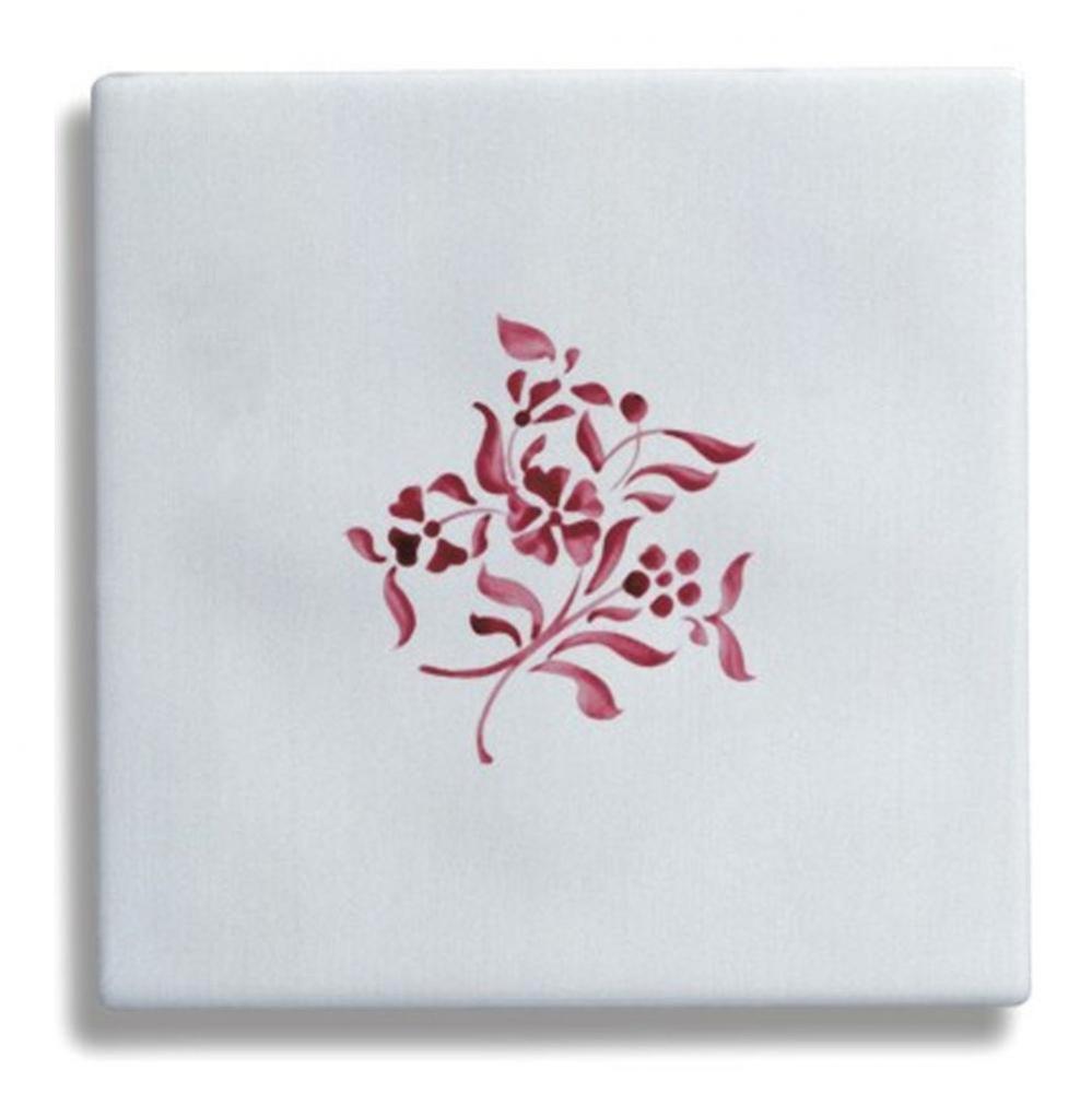 ''Duchesse'' Small Central Pattern Tile in Sceau Rose