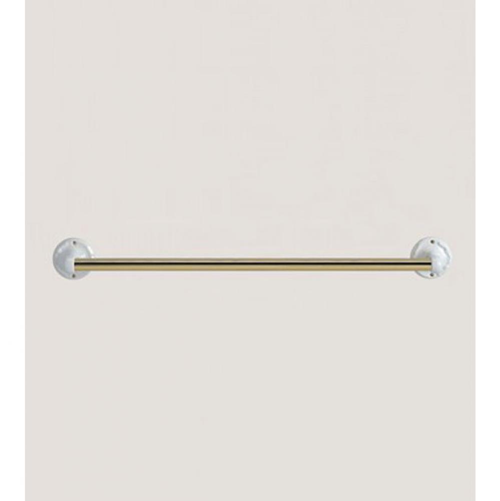 ''Charleston'' 30'' Towel Bar in Romantique, Polished Brass