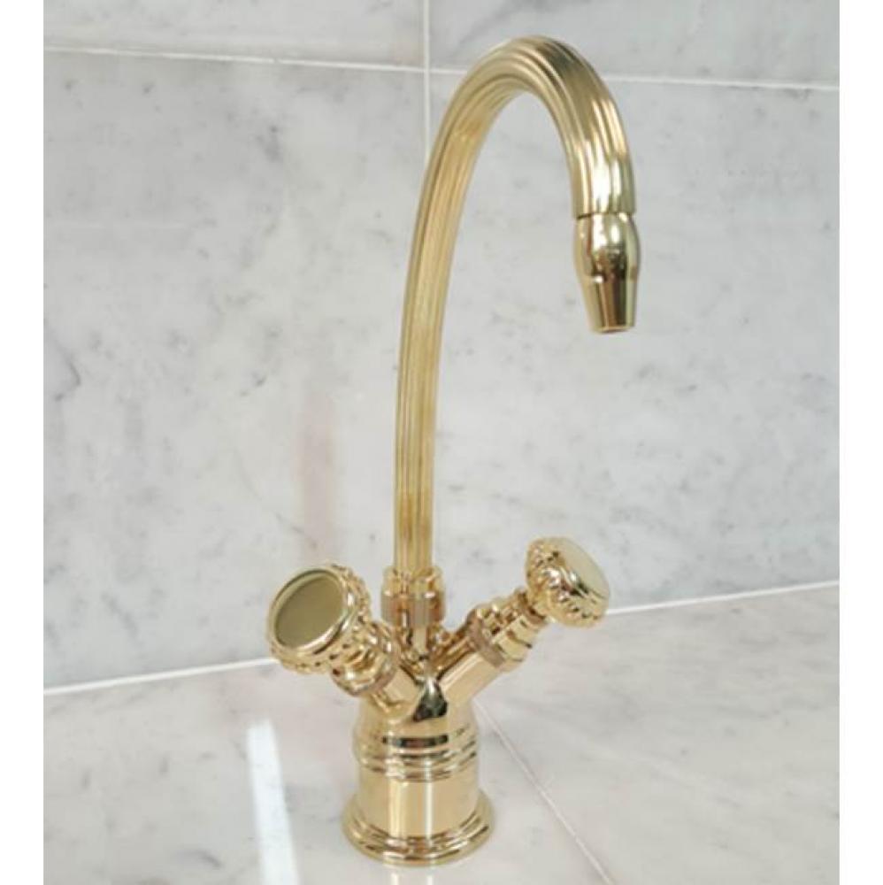 ''Pompadour Verseuse'' Deckl Mounted Mixer in Polished Nickel