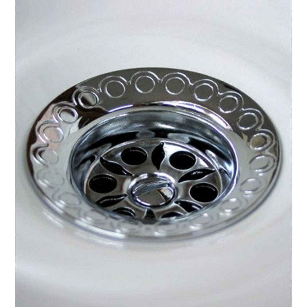 ''Azalee'' Grid Strainer in French Weathered Brass