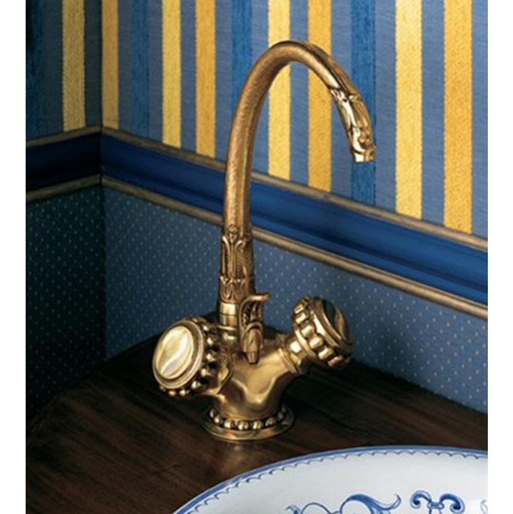 ''Pompadour'' Single-Hole Lavatory Set with 1 1/4'' pop-up drain ass