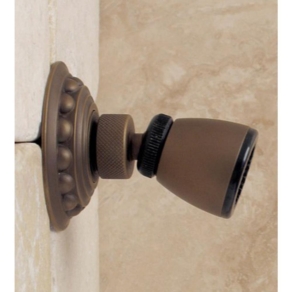 ''Pompadour'' Adjustable Wall Body Spray in Weathered Brass