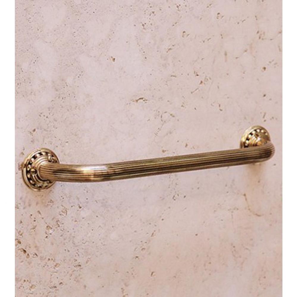 ''Pompadour'' Hand Rail in Weathered Brass