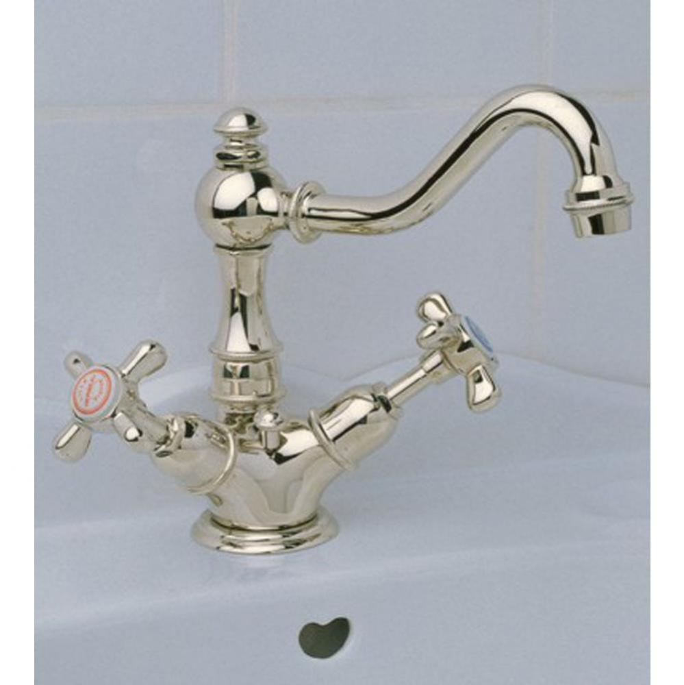 ''Royale'' Single-Hole Basin Mixer in French Weathered Brass