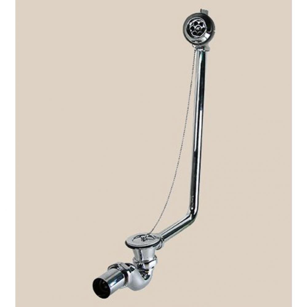 ''Royale'' Drain and Overflow wih Plug and Chain in French Weathered Brass