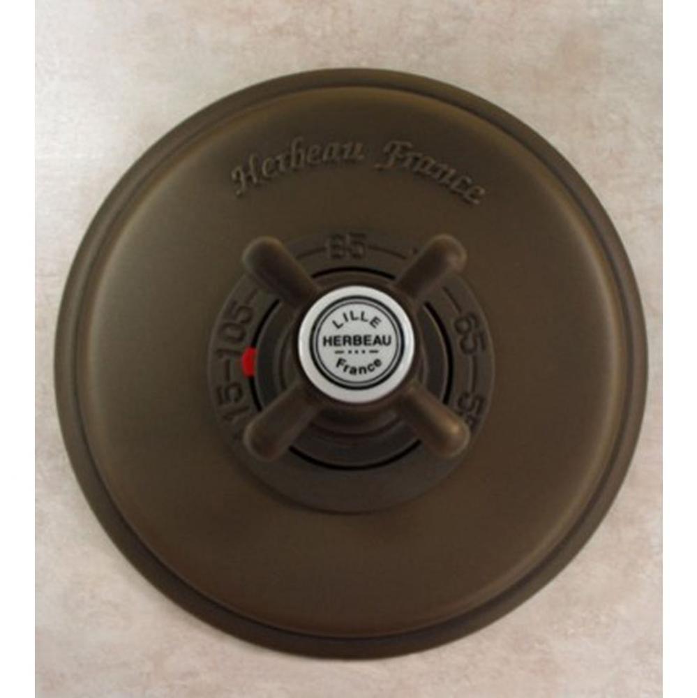 ''Royale'' 3/4'' Thermostatic Valve in Weathered Brass Trim Only