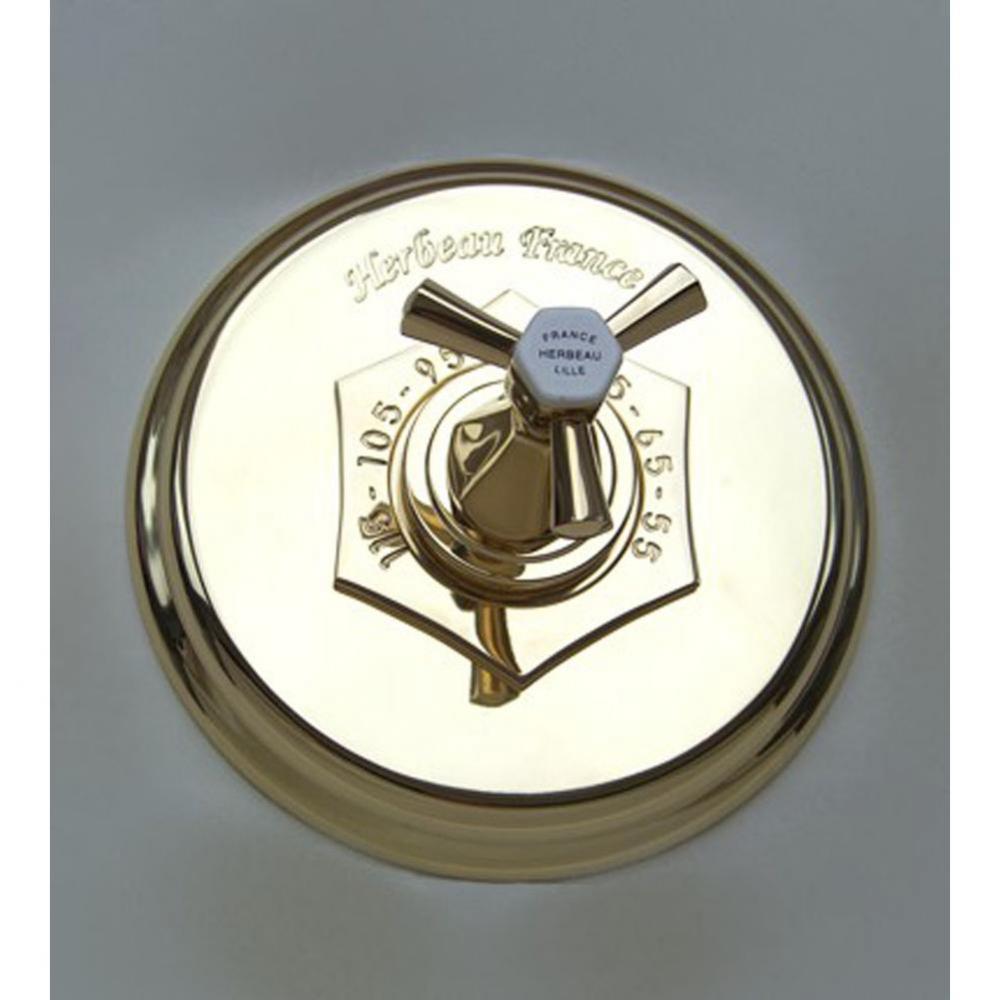 ''Monarque'' 3/4'' Thermostatic Valve Trim Only in Polished Brass, -