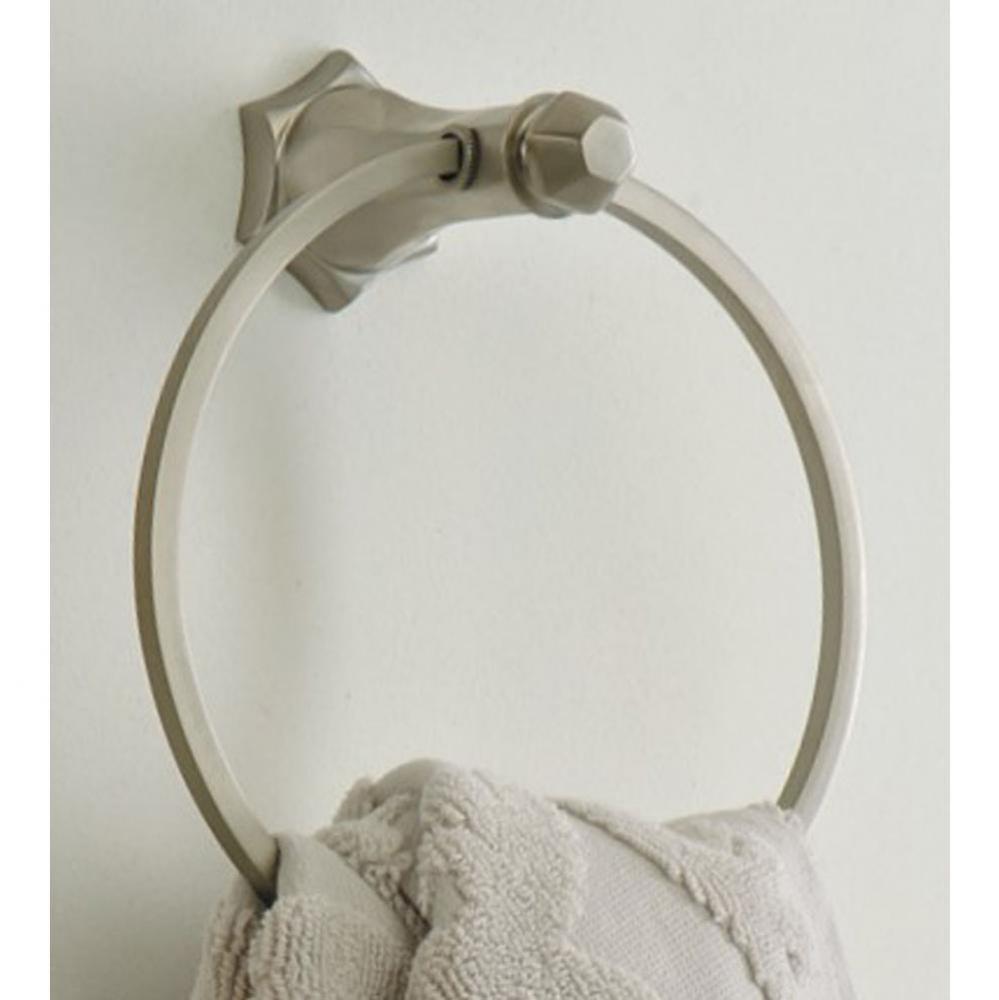 ''Monarque'' 6-inch Towel Ring in Brushed