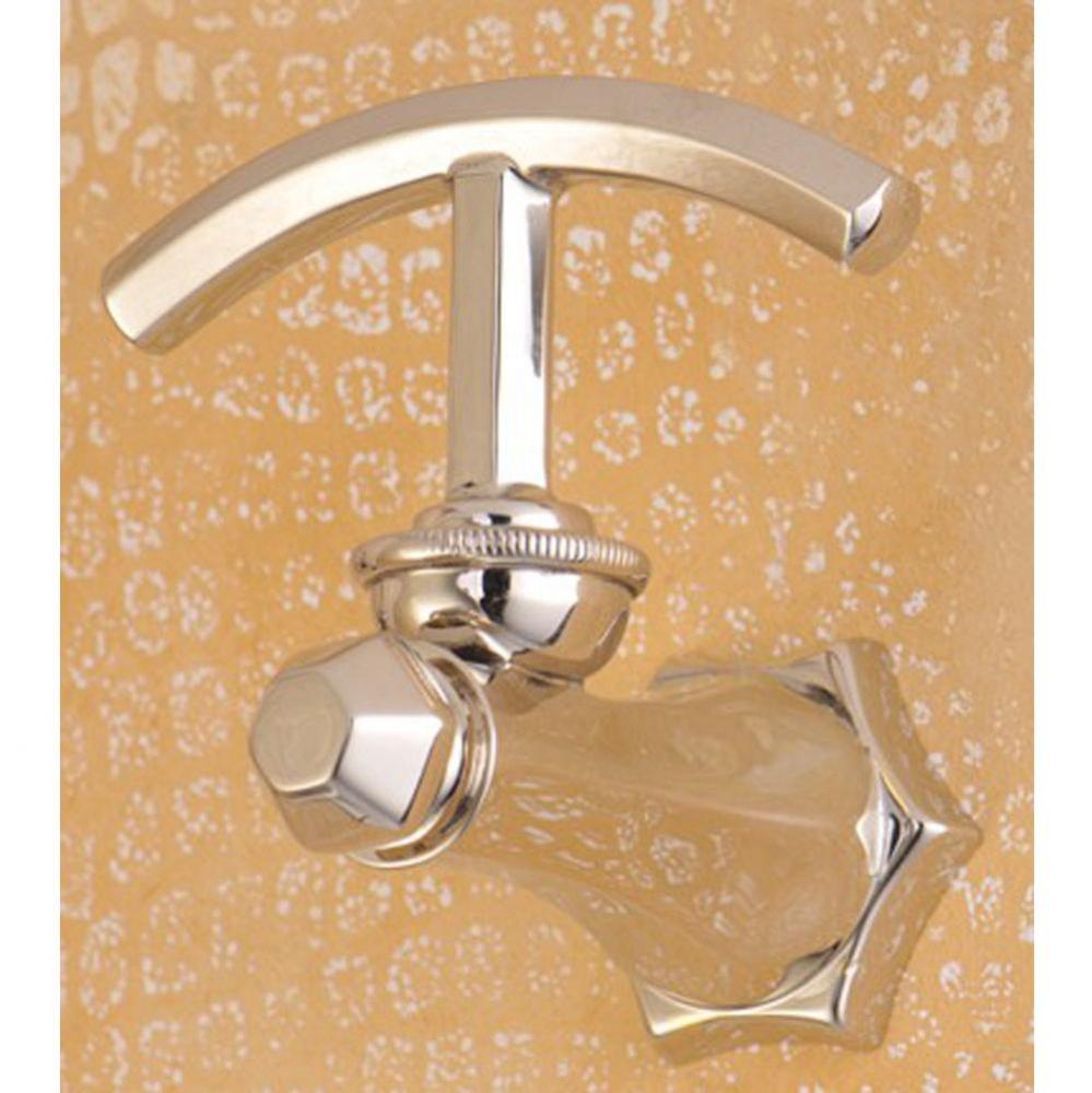 ''Monarque'' Robe Hook in Polished Nickel