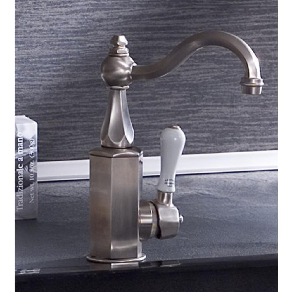 ''Monarque'' Single Lever Mixer With Ceramic Cartridge in White Handle, French