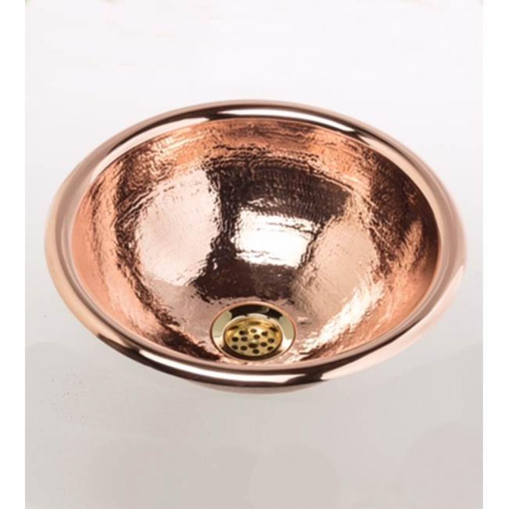 ''Moselle'' Round Bowl in Hammred French Polished Brass