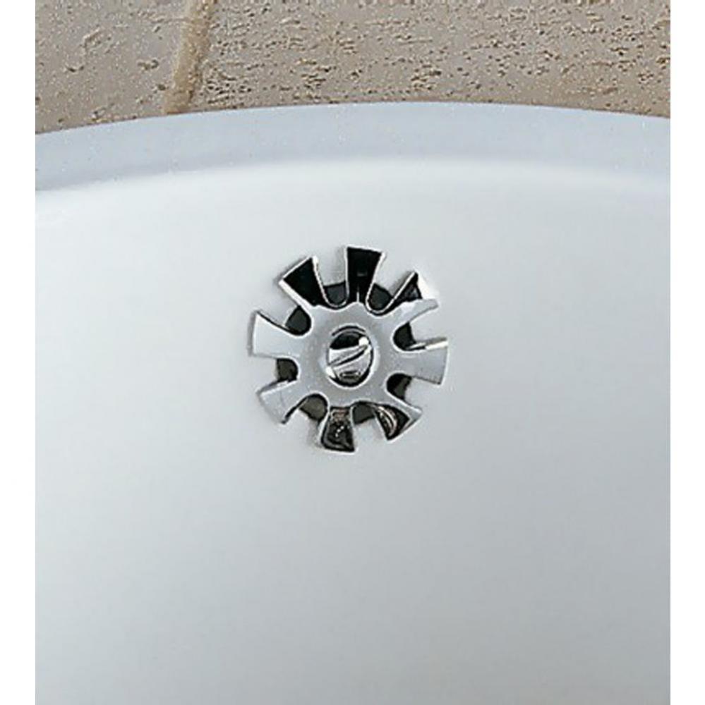 Overflow, 3 1/2'' Waste, and Basket in Polished Nickel for 4604 Luberon