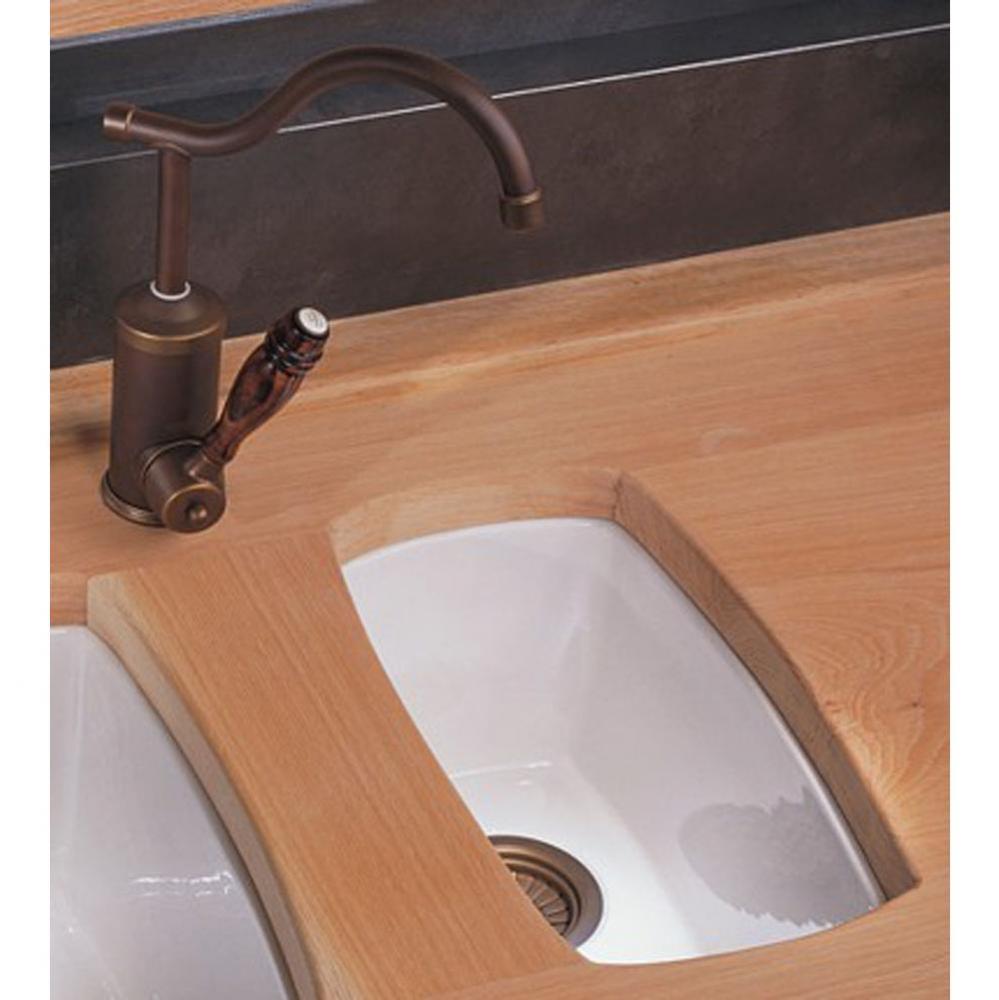 Fireclay Drop-In / Undermount Sink in White