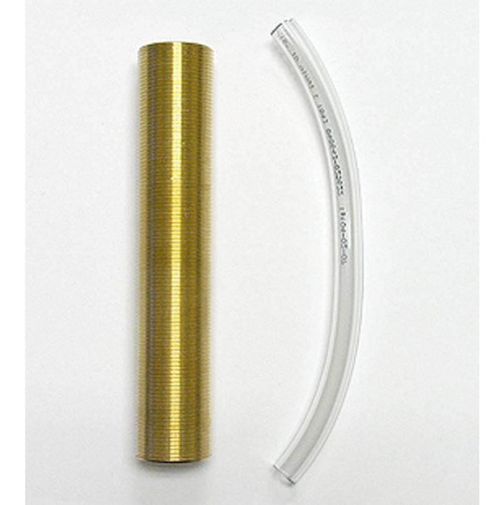 Extension for Soap and Lotion Dispenser in Unfinished Brass