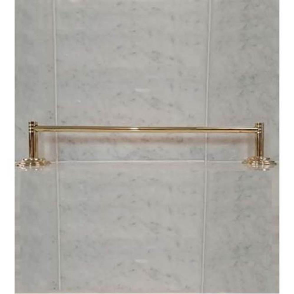 ''Lille'' 30-inch Towel Bar in Polished Brass