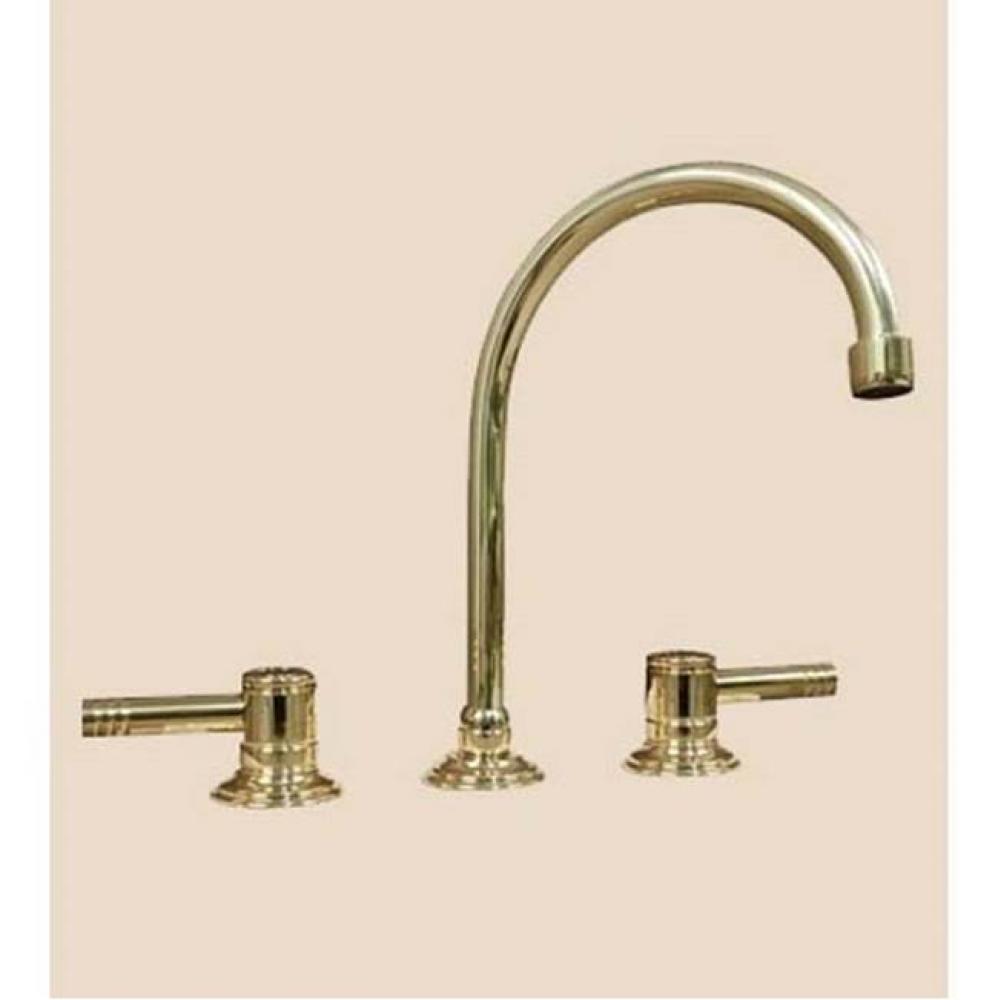 ''Lille'' 3-Hole Lavatory Mixer with Ceramic Cartridge in Weathered Brass