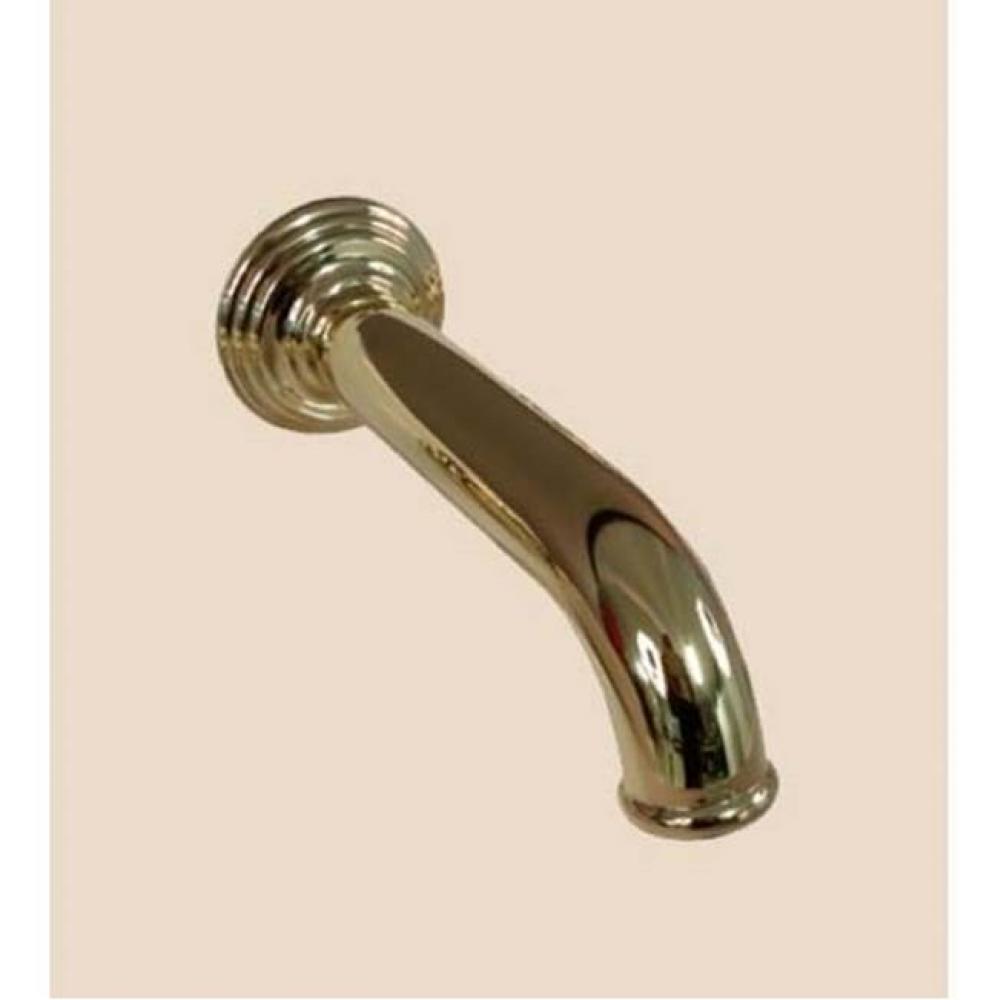''Lille'' Wall Mounted Tub Spout in French Weathered Brass