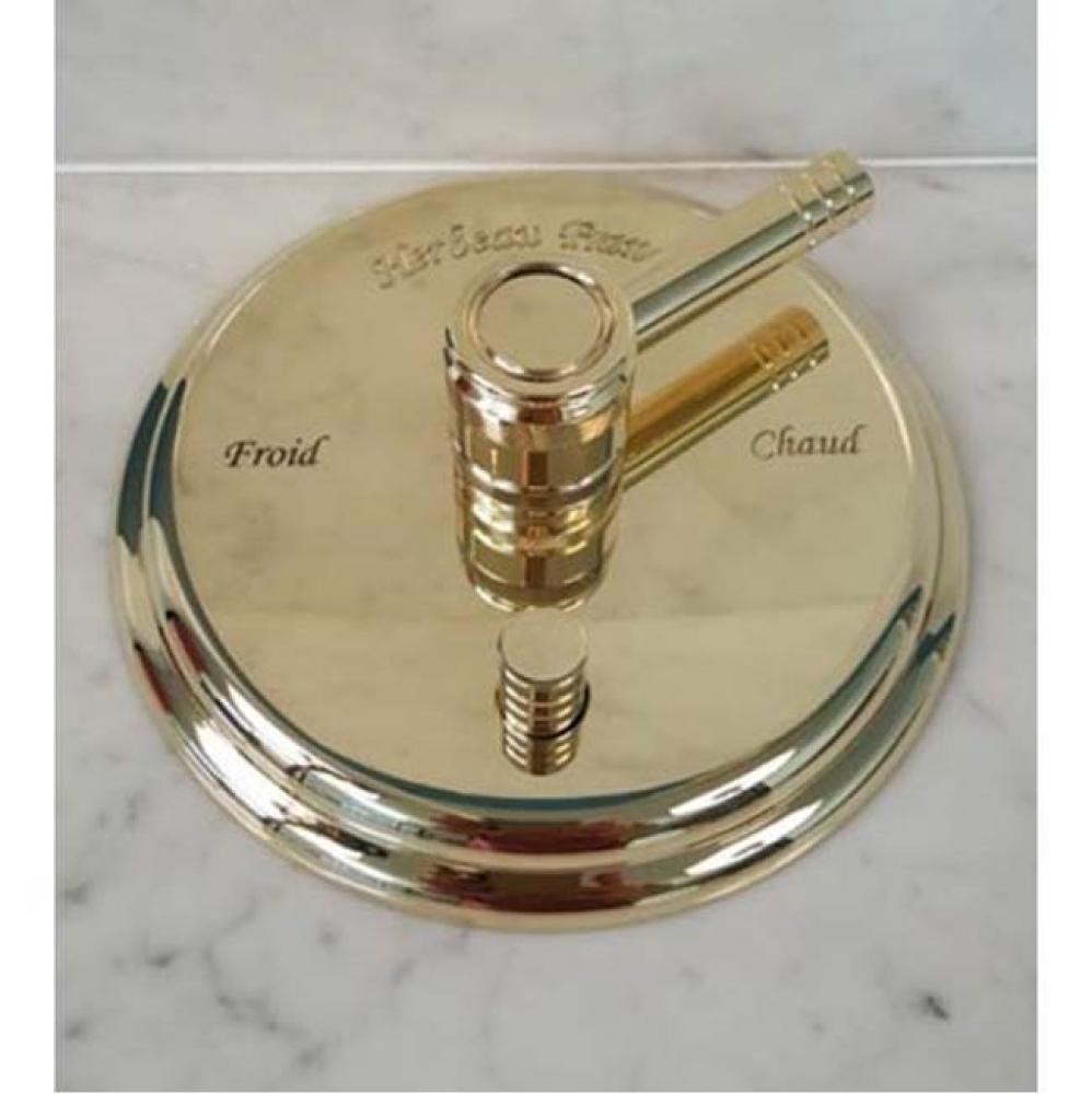 ''Lille'' 1/2'' Pressure Balance Valve Trim Only in Weathered Brass