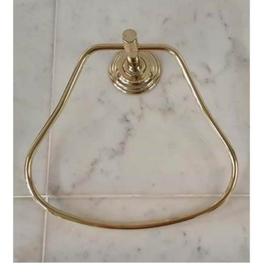 ''Lille'' Towel Ring in French Weathered Brass