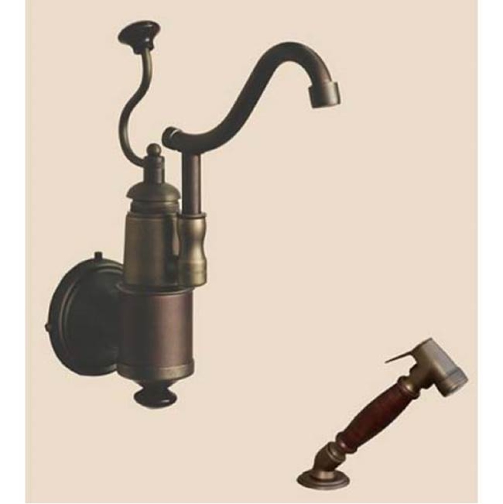 ''De Dion'' Wall Mounted Single Lever Mixer with Ceramic Disc Cartridge and De