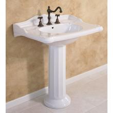 Herbeau 030420 - ''Charleston''/''Charles'' Pedestal Only in White