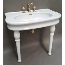 Herbeau 036020 - ''Belle Epoque'' Single Basin Lavatory Table Only in White