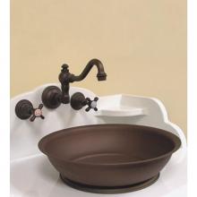 Herbeau 041159 - Copper and Brass Vessel Bowl in Weathered Copper and Brass