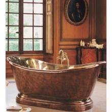 Herbeau 071158 - ''Medicis'' Copper Bathtub / Single wall in Polished Copper