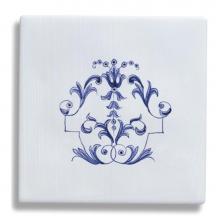Herbeau 090409 - ''Duchesse'' Large Central Pattern Tile in Berain Bleu
