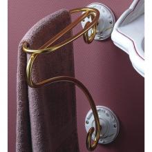 Herbeau 11302155 - ''Charleston'' Art Nouveau Towel Holder Bar in Avesnes, Polished Brass