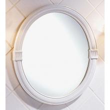 Herbeau 120420 - ''Charleston'' Oval Mirror in White