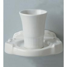 Herbeau 141320 - ''Charleston'' Tumbler and Holder in White