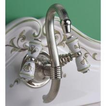 Herbeau 21010855 - ''Verseuse'' Wall Mounted Mixer with White or Handpainted Earthenware Handles