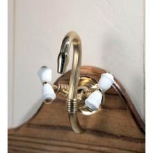 Herbeau 21021155 - ''Verseuse'' Deck Mounted Mixer with White or Handpainted Earthenware Handles