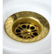 Herbeau 212055 - ''Azalee'' Grid Strainer in Polished Brass