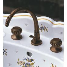 Herbeau 223270 - ''Pompadour'' Widespread Lavatory Set with 1 1/4'' pop-up drain asse