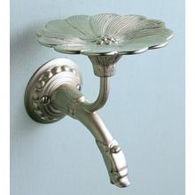 Herbeau 230955 - ''Pompadour'' Soap Dish Wall Mounted in Polished Brass