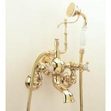 Herbeau 303147 - ''Royale'' Exposed Tub and Shower Mixer Wall Mounted in French Weathered Brass