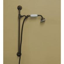 Herbeau 304147 - ''Royale'' Slide Bar with Personal Hand Shower in French Weathered Brass