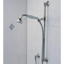 Herbeau 304670 - ''Royale'' Slide Bar with Personal Hand Shower and Wall Elbow in Weathered Bra