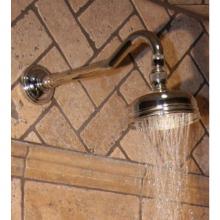 Herbeau 304747 - ''Royale'' Wall Mounted Showerhead, Arm and Flange in French Weathered Brass
