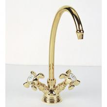 Herbeau 305070 - ''Royale'' ''Verseuse'' Deck Mounted Mixer in Weathered Br